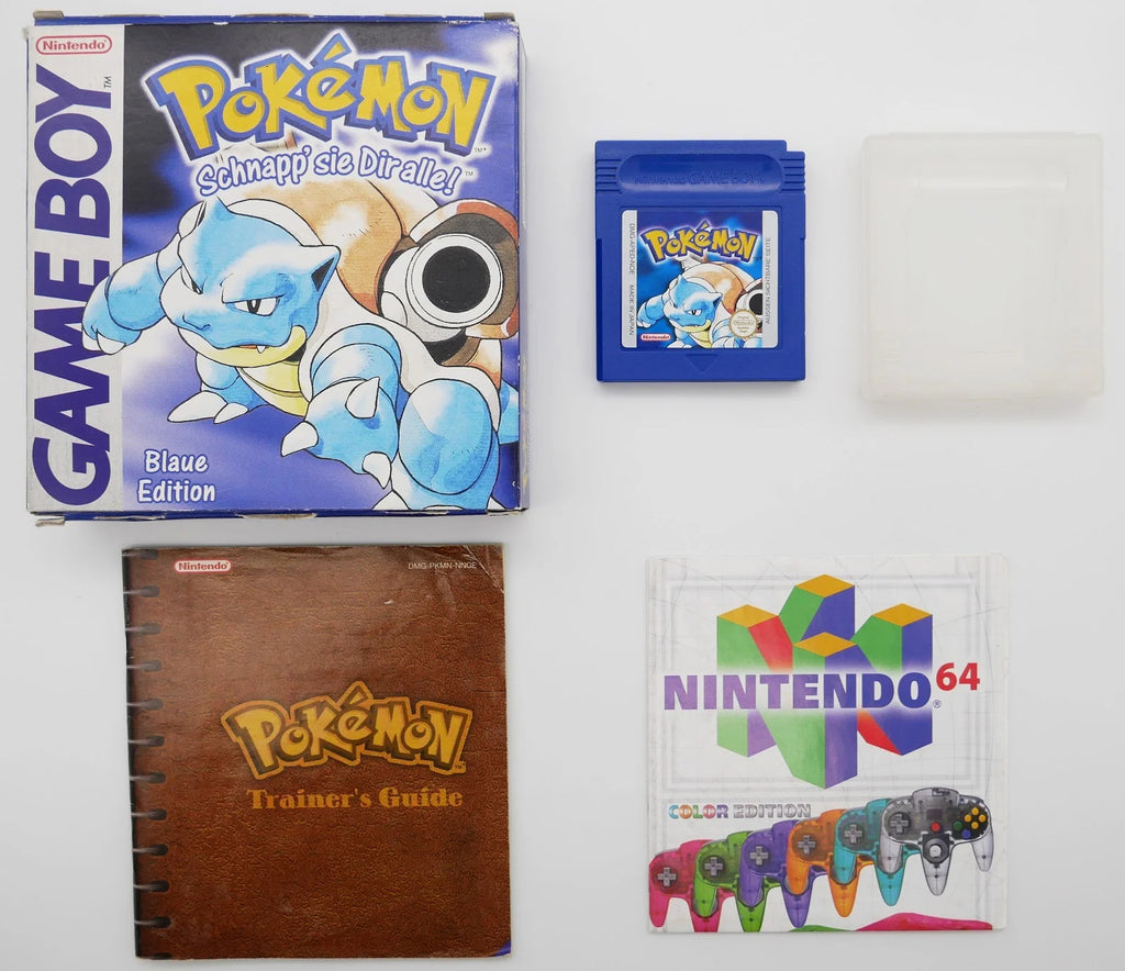 Pokemon Blaue Edition Pixel Grading CIB 75 (DE) · Sammlerstück
