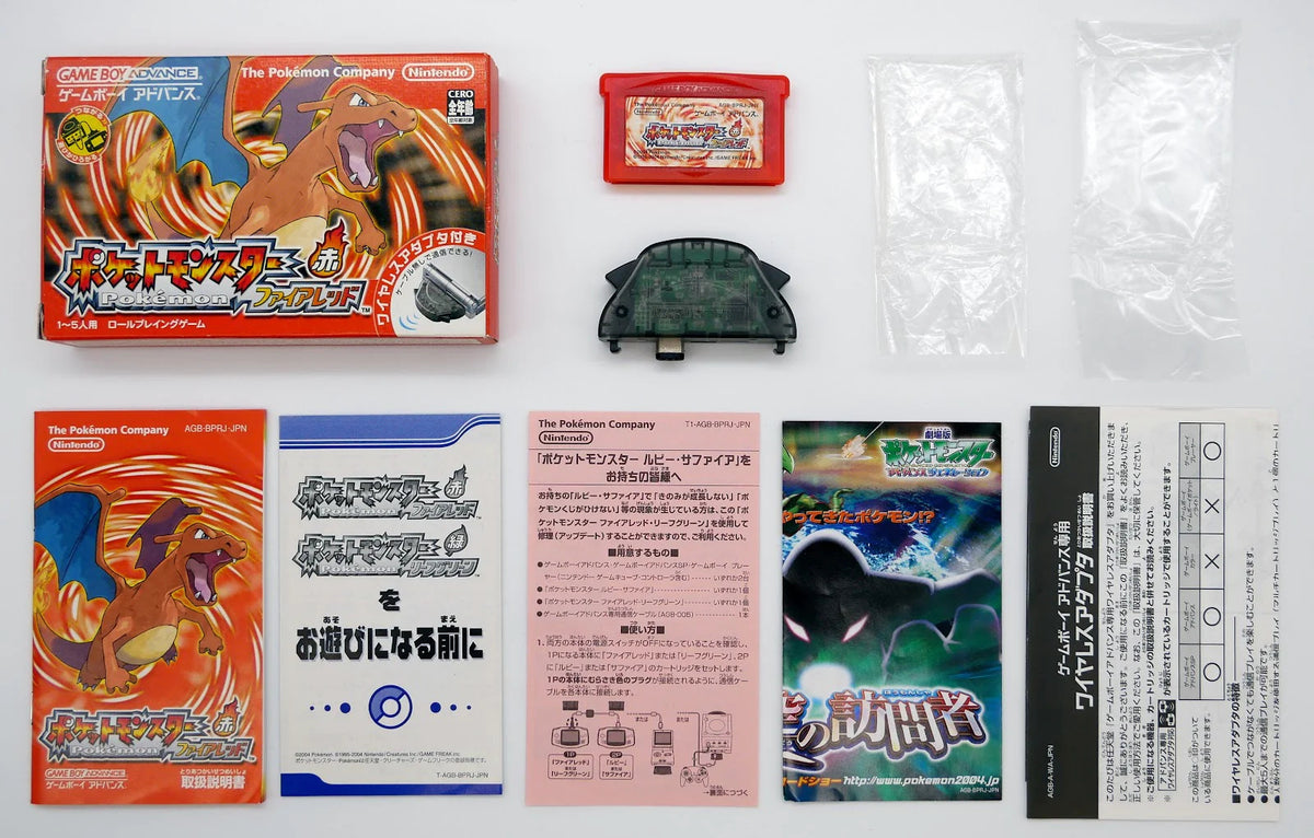 Pocket Monsters FireRed / Pokemon Feuerrote Edition Pixel Grading CIB 80 (JP) · Sammlerstück