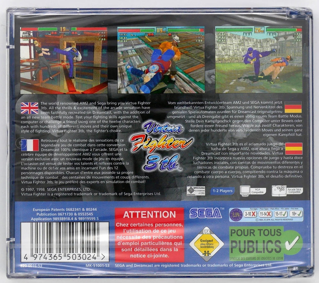Virtua Fighter 3tb Pixel Grading SEALED 85 (EU) · Sammlerstück