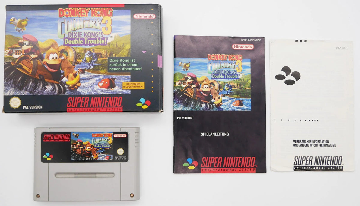 Donkey Kong Country 3: Dixie Kong's Double Trouble Pixel Grading CIB 75+ (DE) · Sammlerstück