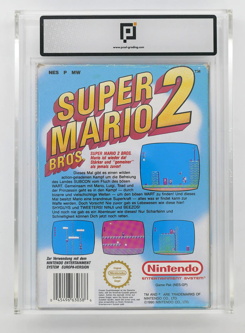Super Mario Bros. 2 Pixel Grading CIB 80 (DE) · Sammlerstück