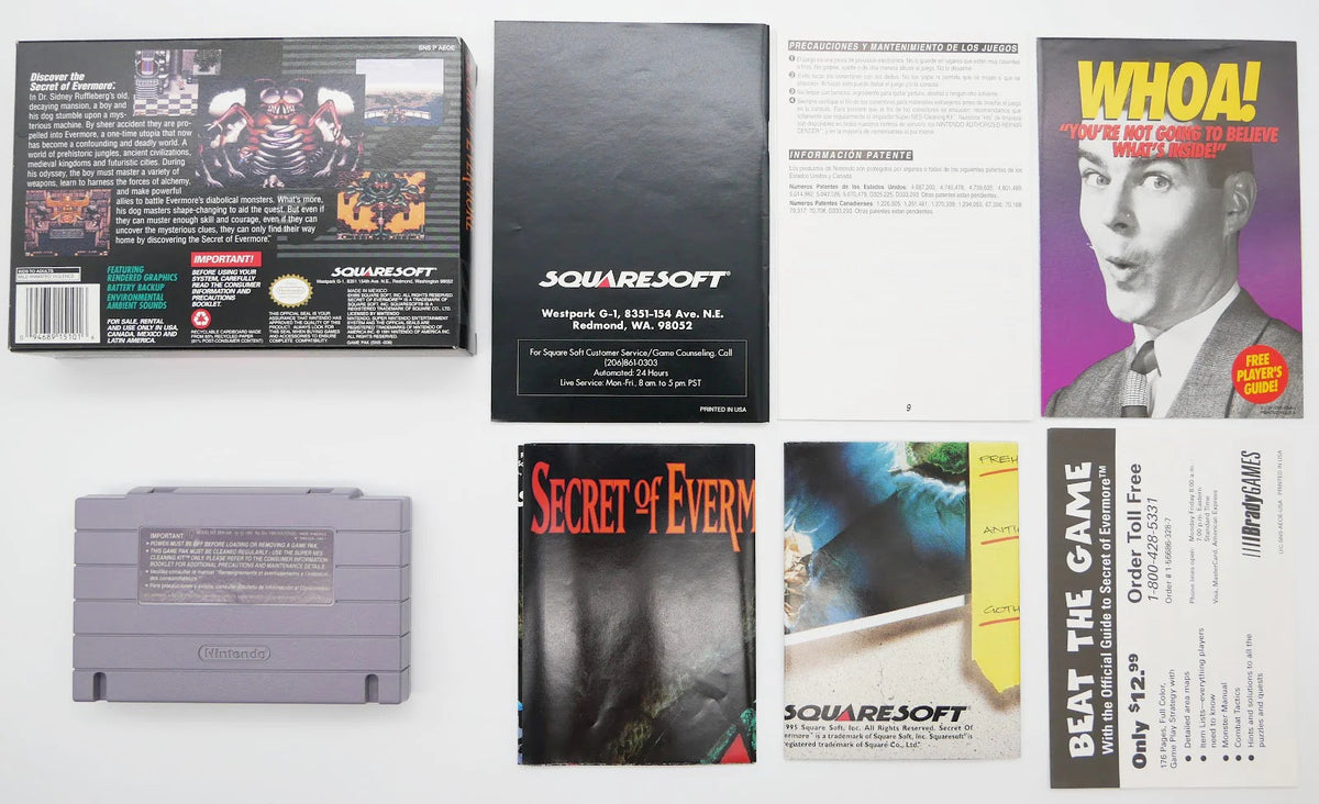 Secret of Evermore Pixel Grading CIB 85 (US) · Sammlerstück