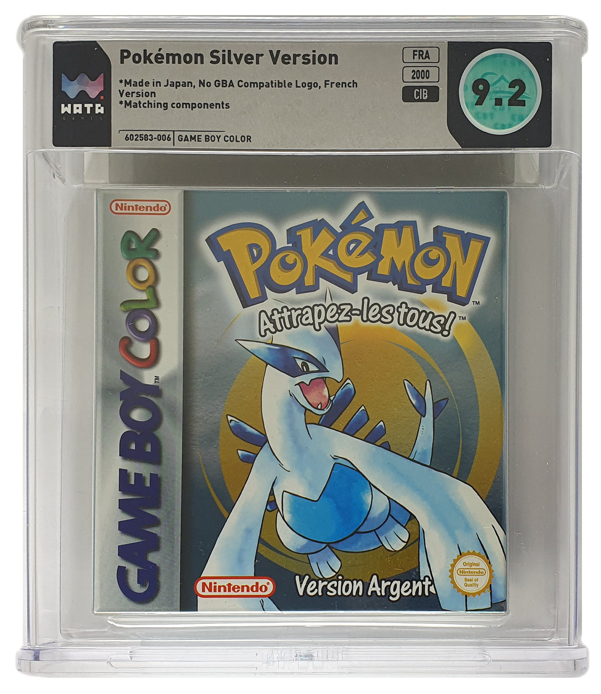 Pokemon Silberne Edition / Version Argent #WATA Grading CIB 9.2 (FR) · Sammlerstück