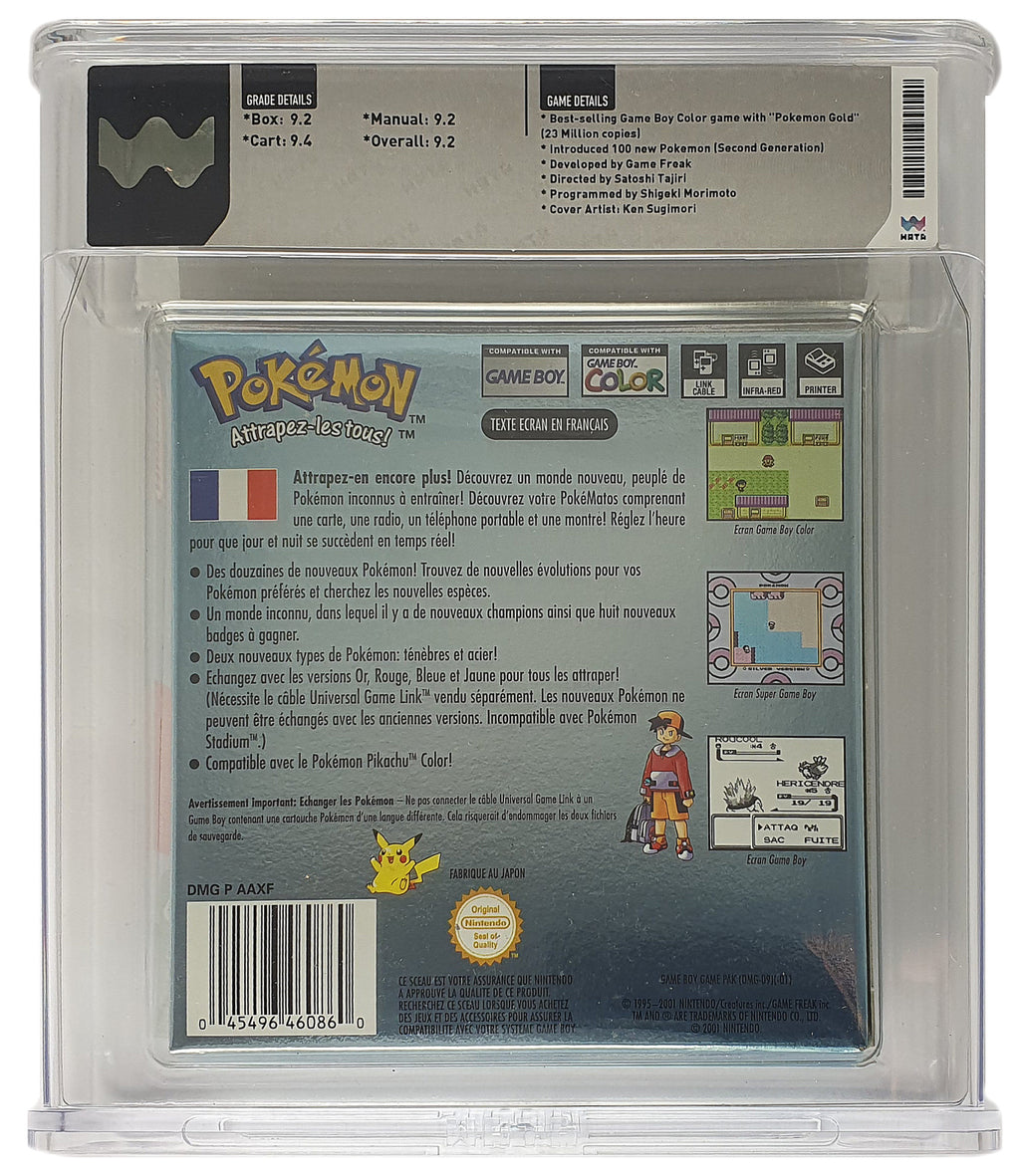 Pokemon Silberne Edition / Version Argent #WATA Grading CIB 9.2 (FR) · Sammlerstück