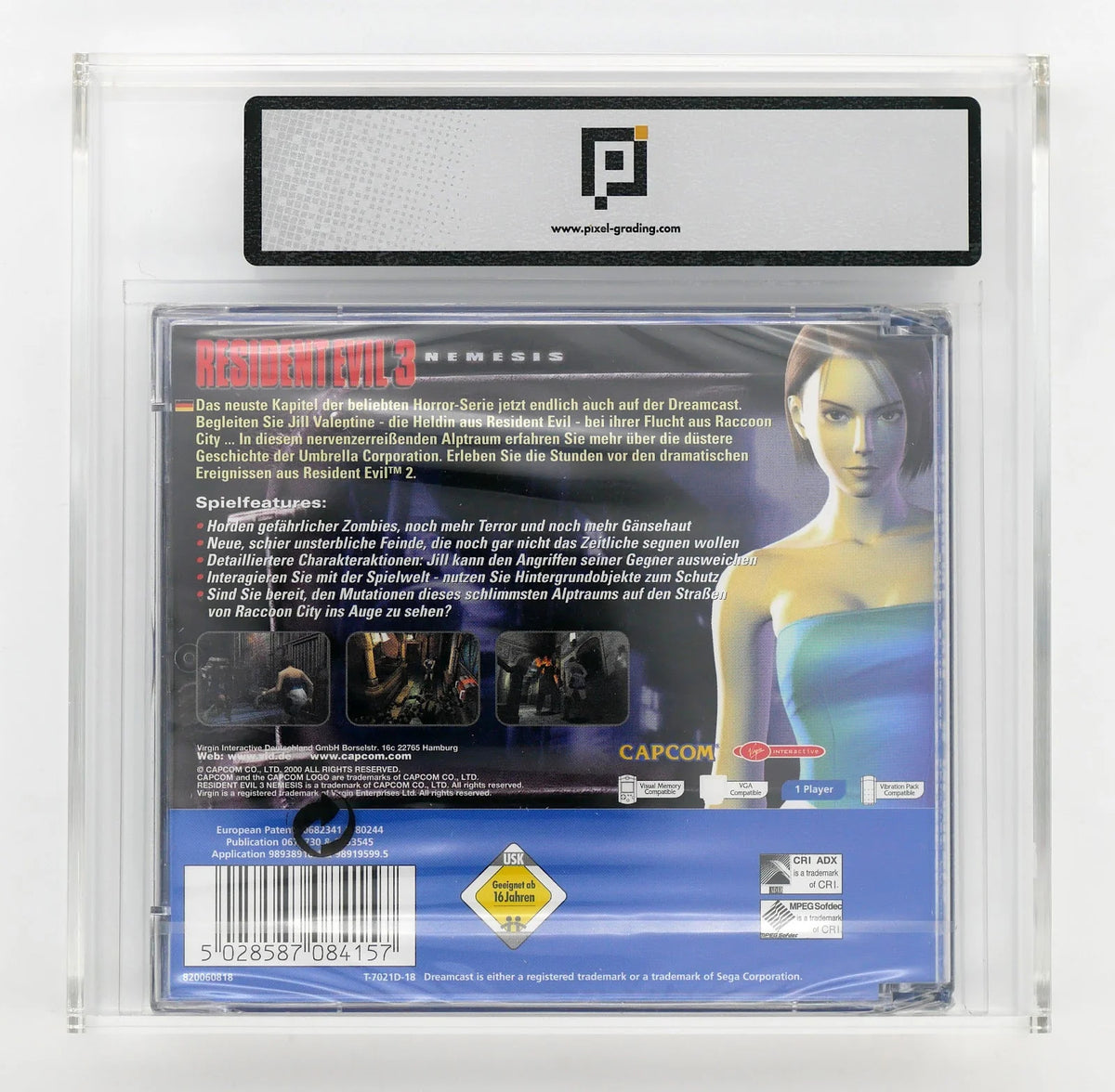 Resident Evil 3: Nemesis Pixel Grading SEALED 85 (DE) · Sammlerstück