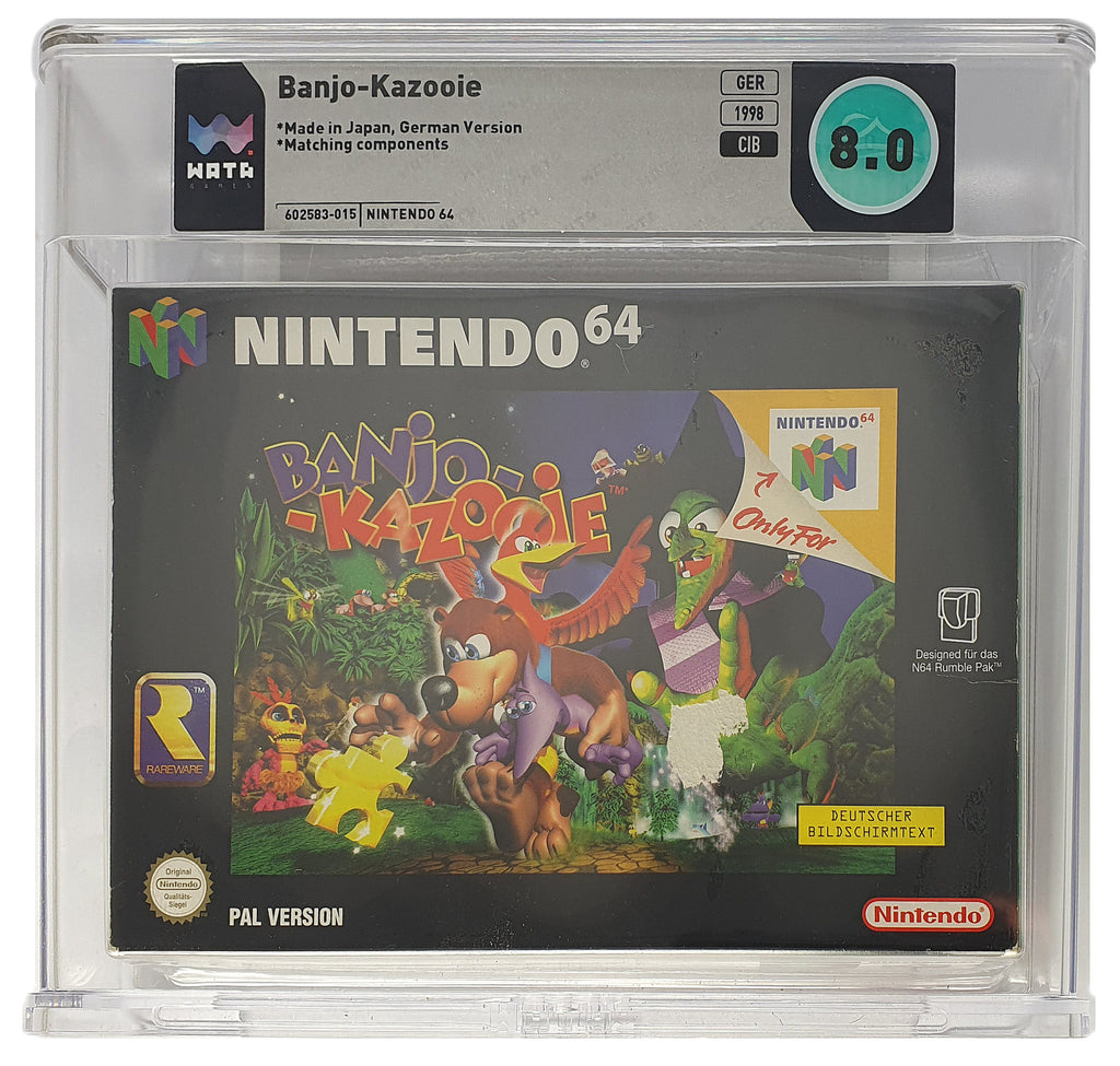 Banjo Kazooie WATA Grading CIB 8.0 (DE) · Sammlerstück