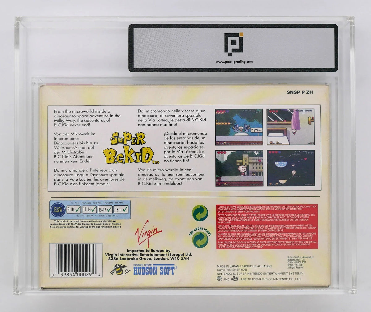 Super BC Kid / Super B.C. Kid Pixel Grading CIB 80+ (EU) · Sammlerstück