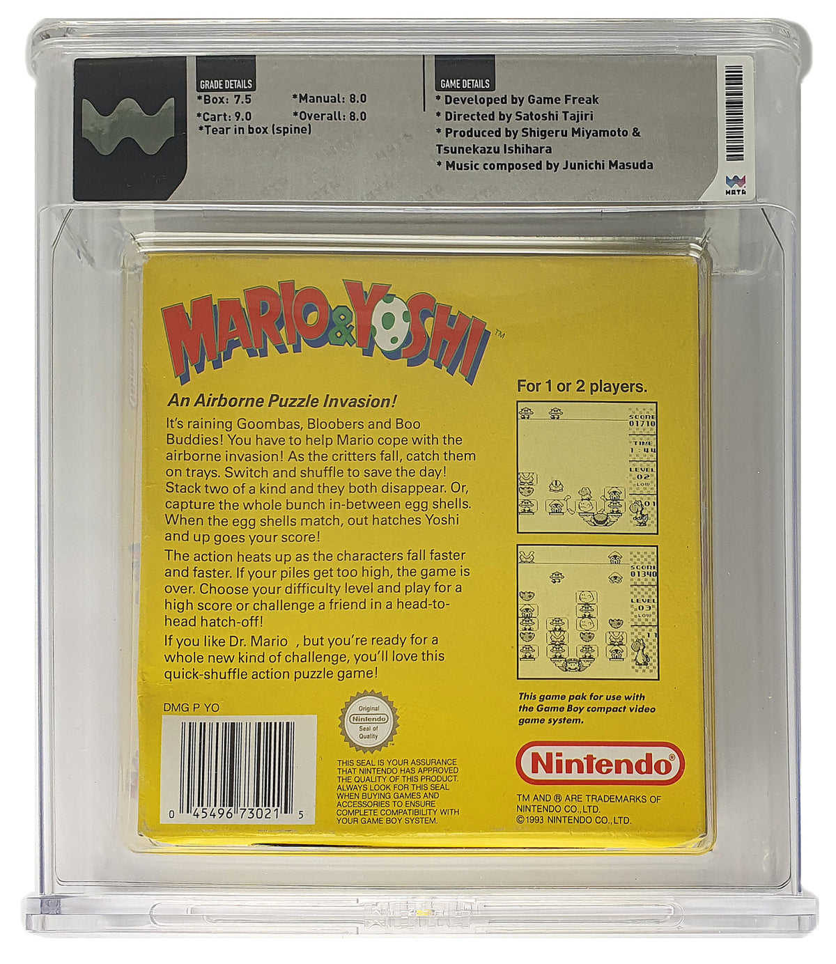 Mario & Yoshi WATA Grading CIB 8.0 (AU) · Sammlerstück
