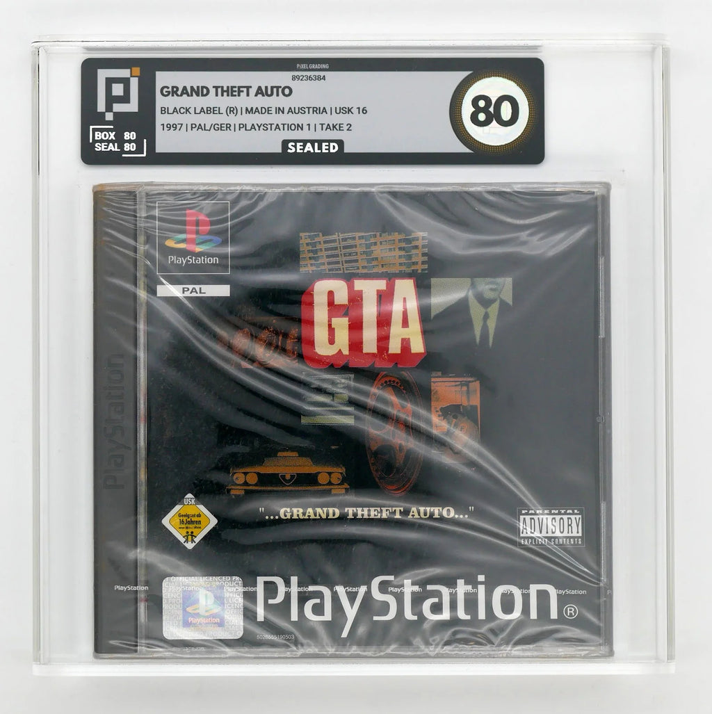 Grand Theft Auto / GTA Pixel Grading SEALED 80 (DE) · Sammlerstück