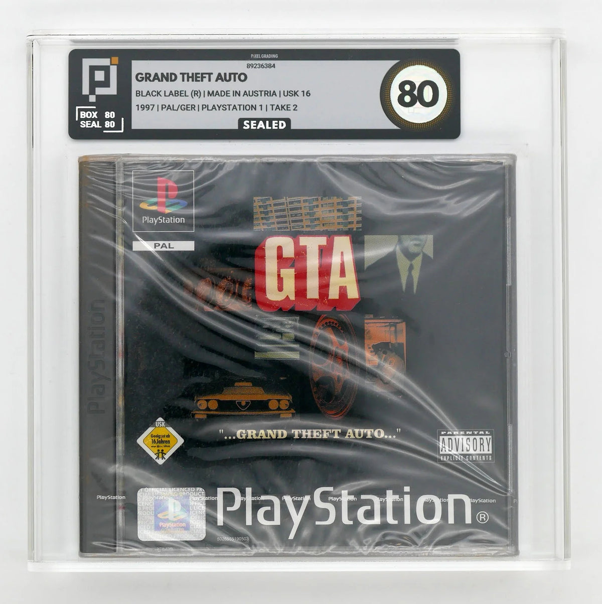 Grand Theft Auto / GTA Pixel Grading SEALED 80 (DE) · Sammlerstück