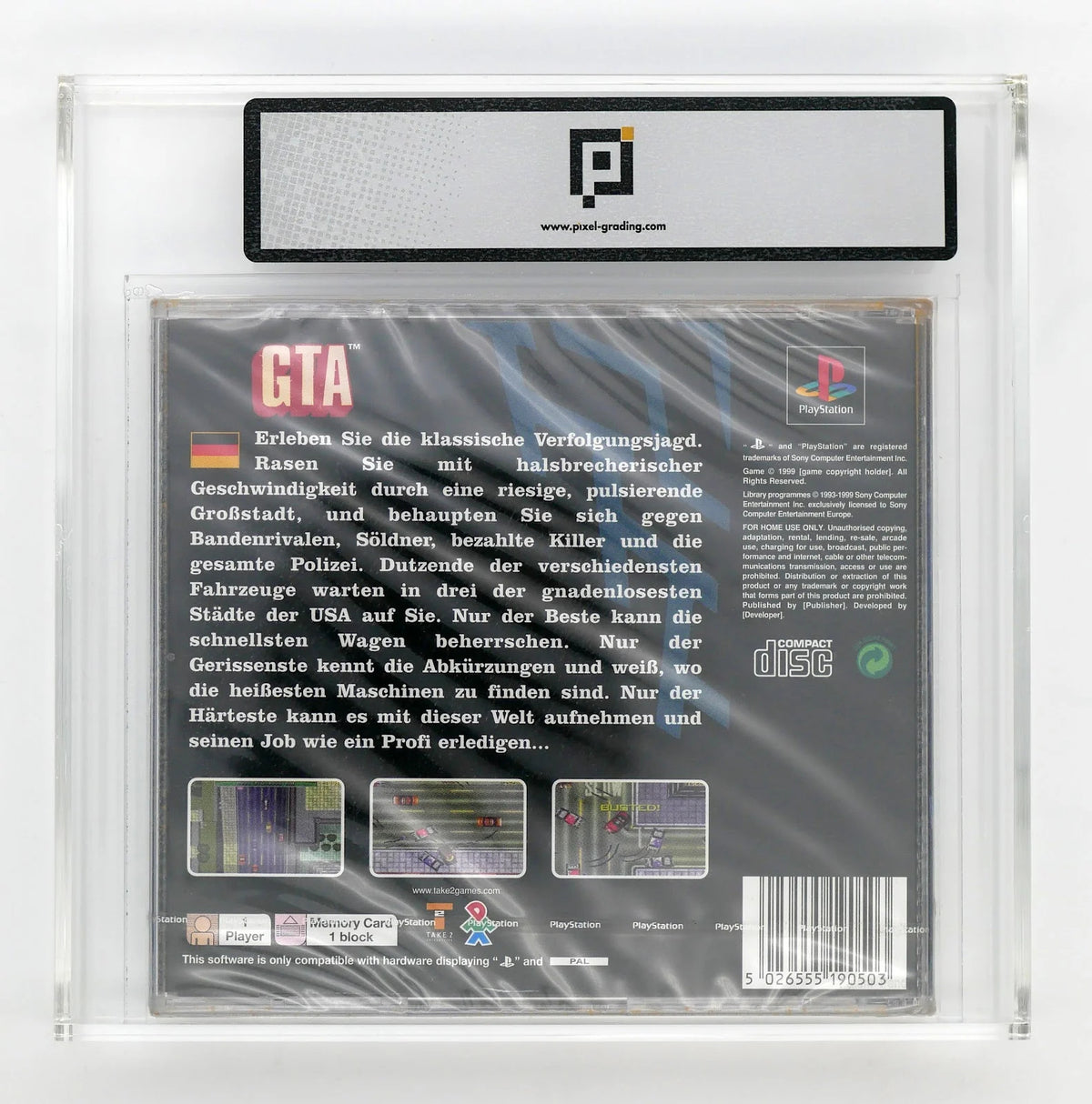 Grand Theft Auto / GTA Pixel Grading SEALED 80 (DE) · Sammlerstück