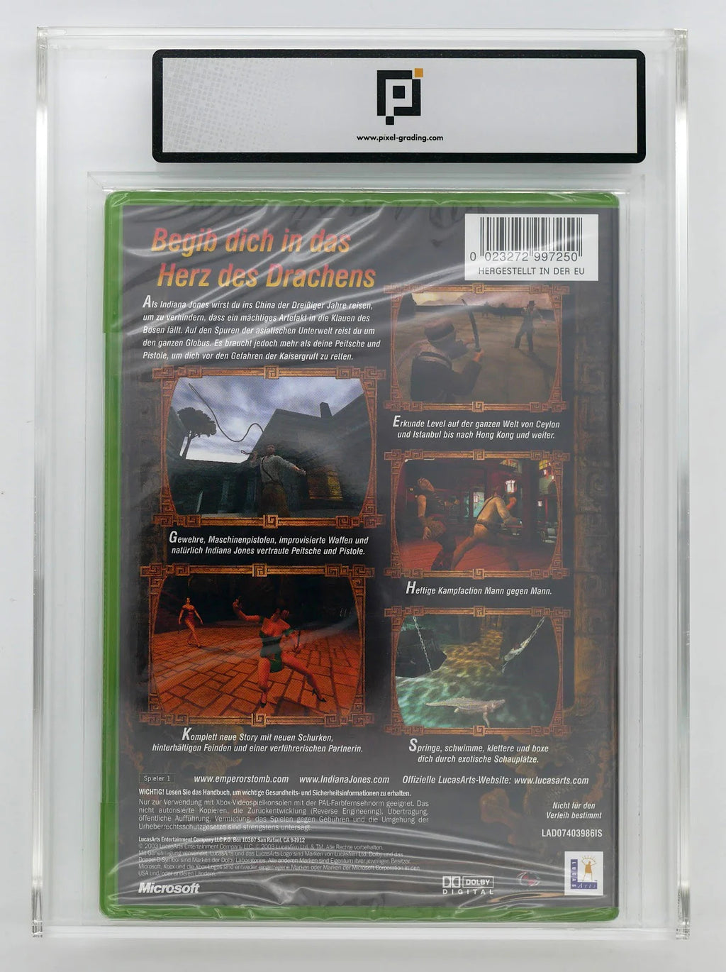 Indiana Jones und die Legende der Kaisergruft Pixel Grading SEALED 85+ (DE) · Sammlerstück