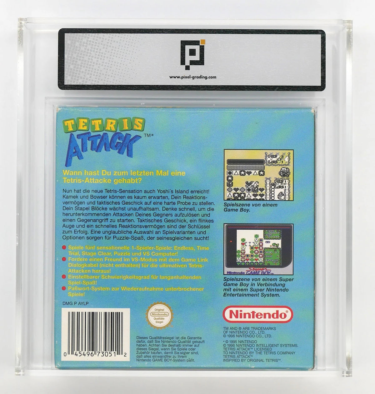 Tetris Attack Pixel Grading CIB 80 (DE) · Sammlerstück