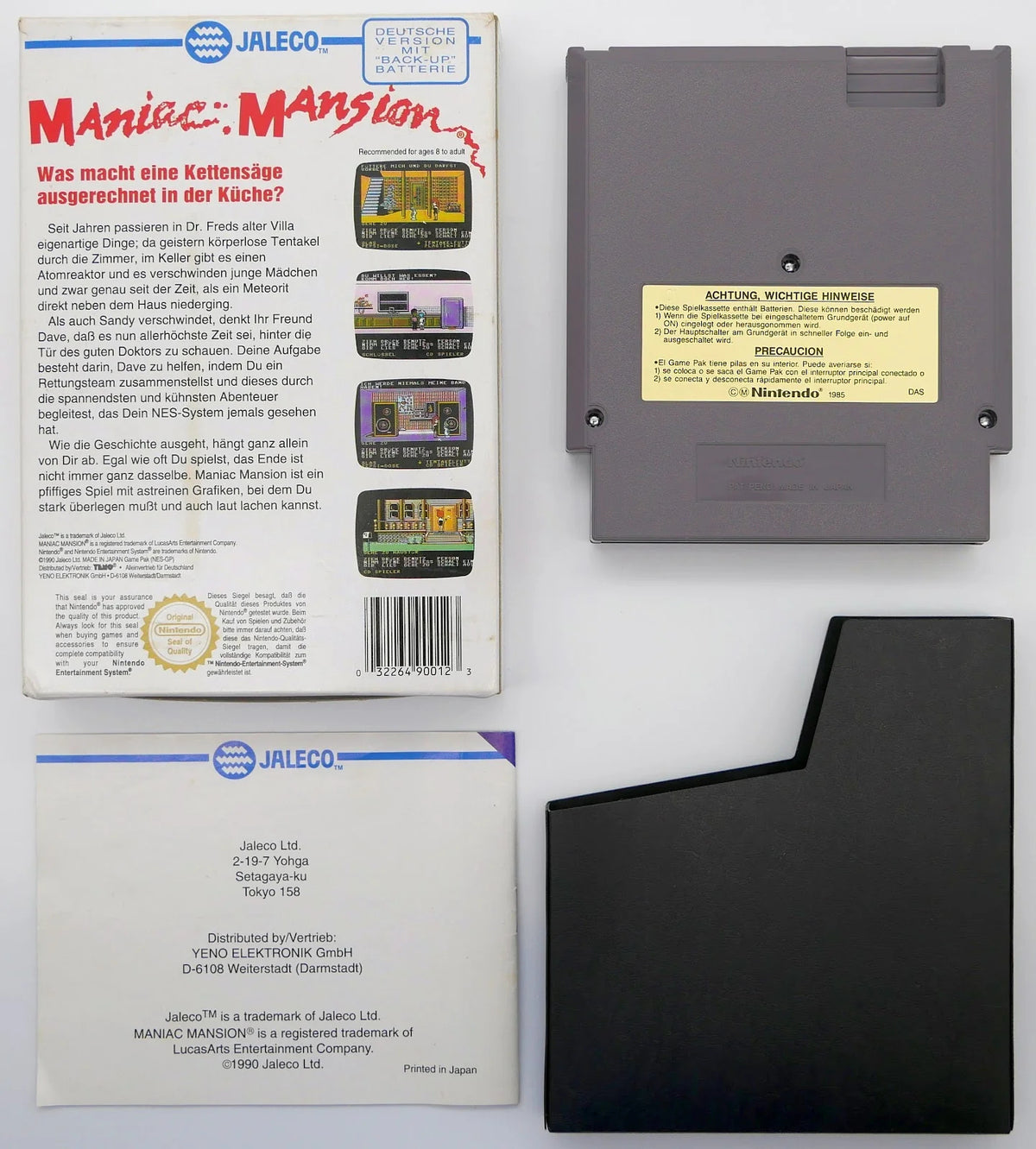 Maniac Mansion Pixel Grading CIB 80+ (DE) · Sammlerstück