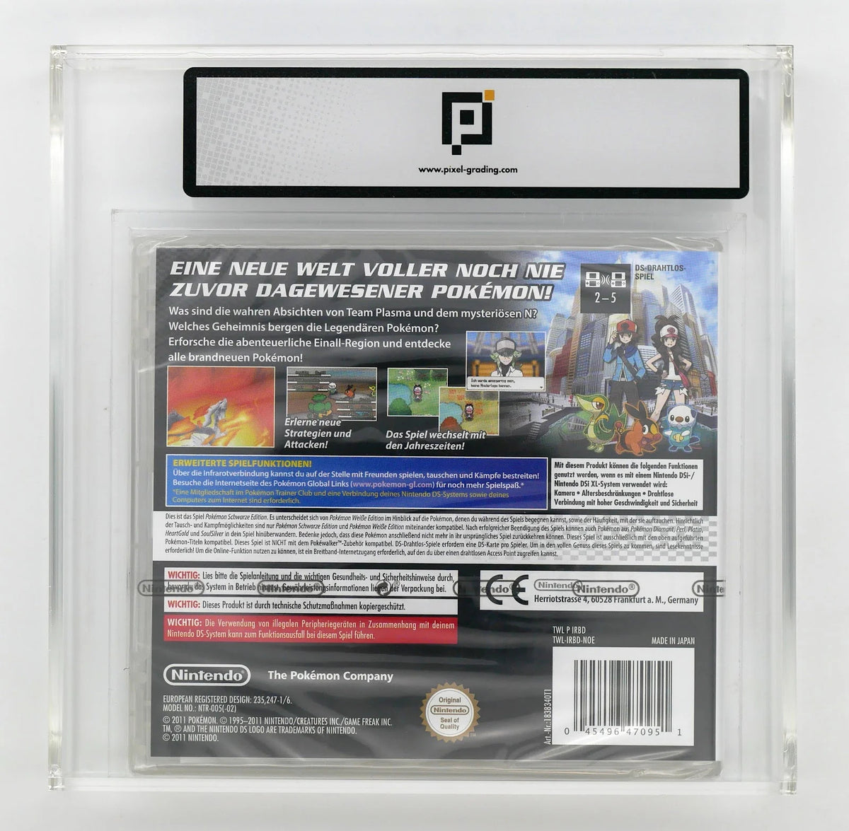 Pokemon: Schwarze Edition Pixel Grading SEALED 85+ (DE) · Sammlerstück