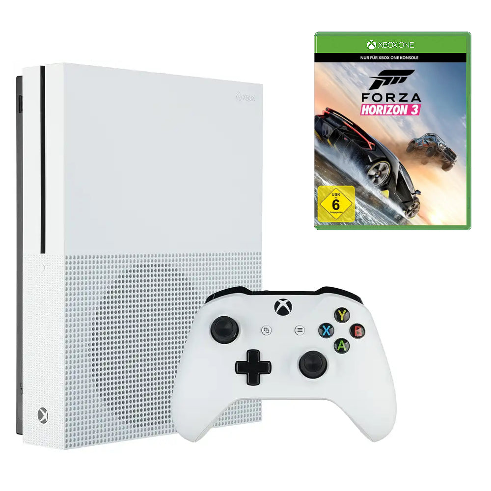 Konsole Slim 500GB weiß + Forza Horizon 3 + Original Controller