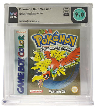 Pokemon Goldene Edition / Version Or #WATA Grading CIB 9.0 (FR) · Sammlerstück
