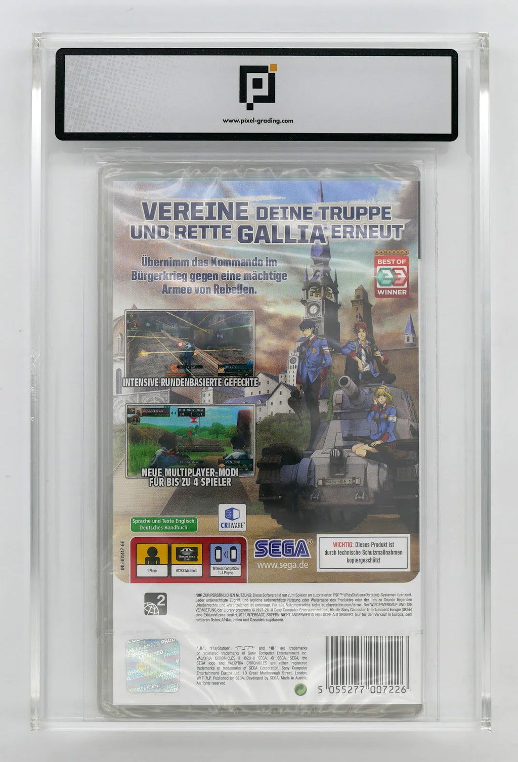 Valkyria Chronicles II / 2 Pixel Grading SEALED 80+ (DE) · Sammlerstück