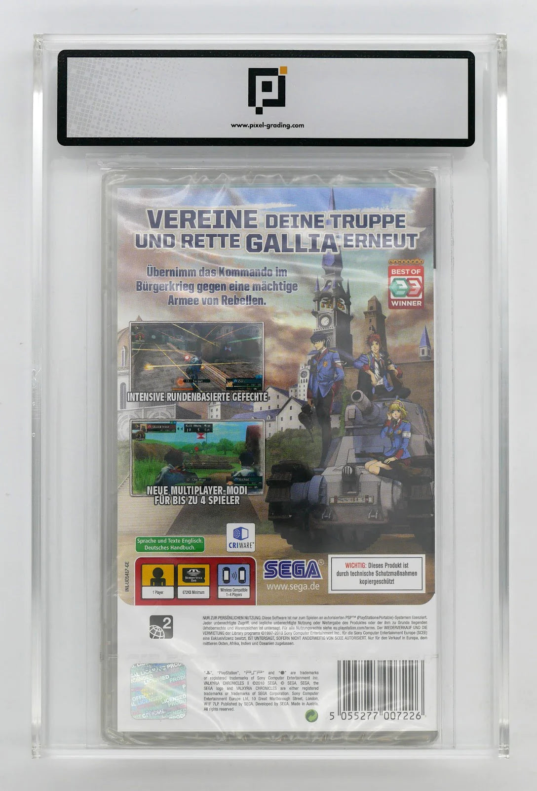 Valkyria Chronicles II / 2 Pixel Grading SEALED 80+ (DE) · Sammlerstück