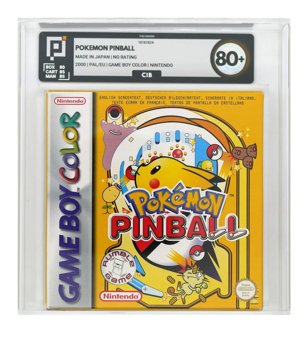 Pokemon Pinball #Pixel Grading CIB 80+ (EU) · Sammlerstück