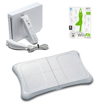 Konsole weiß + Wii Fit Plus + Original Balance Board + Original Remote
