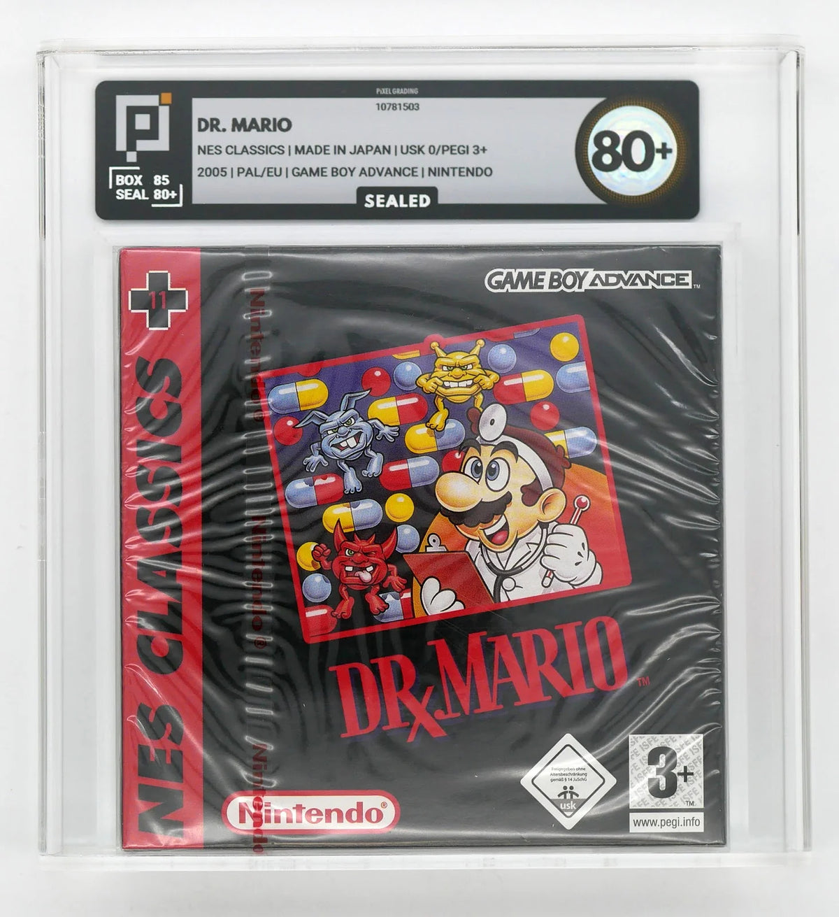 NES Classics: Dr. Mario Pixel Grading SEALED 80+ (EU) · Sammlerstück