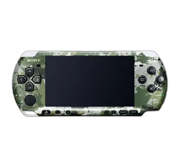 Konsole Slim & Lite 3000er Metal Gear Solid Peace Walker Edition Camouflage + Netzteil