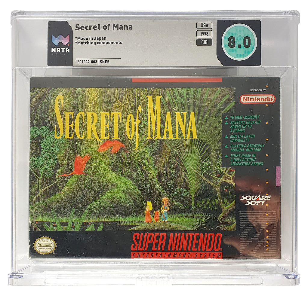 Secret of Mana WATA Grading CIB 8.0 (US) · Sammlerstück