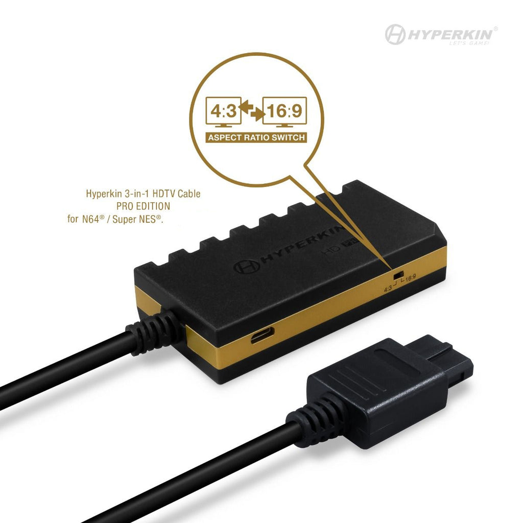 HDMI Kabel / HDTV Cable 720p Pro Edition für SNES & N64 [Hyperkin]