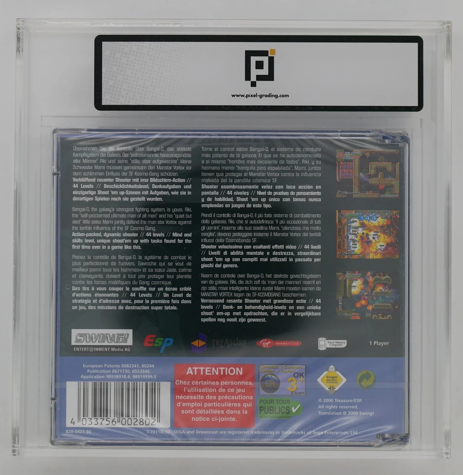 Bangai-O Pixel Grading SEALED 85 68102501 (EU) · Sammlerstück