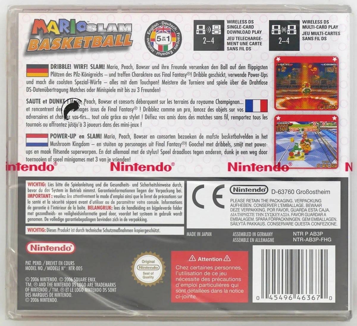 Mario Slam Basketball Pixel Grading SEALED 80 (EU) · Sammlerstück