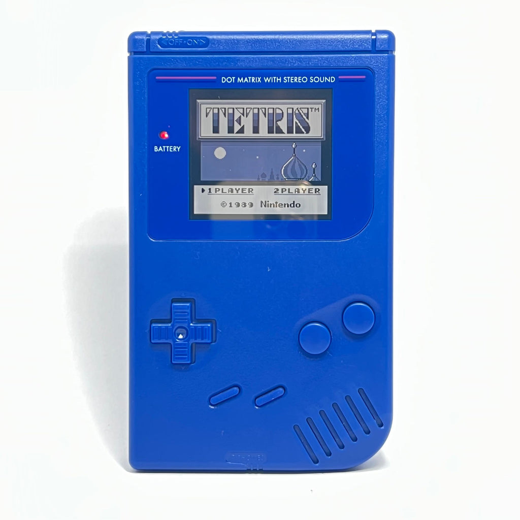 Konsole Classic DMG-01 Solid Blue IPS V5 LCD Display Mod [Retrosix]