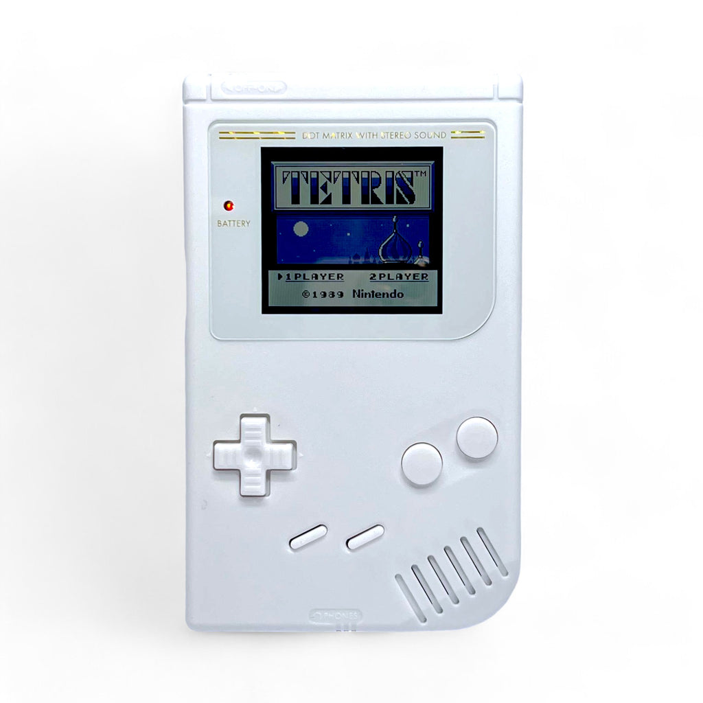 Konsole Classic DMG-01 Pure White IPS V5 LCD Display Mod [Retrosix]