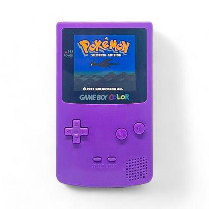 Konsole #Solid Purple Q5 IPS Mod mit größerem Display [Retrosix]