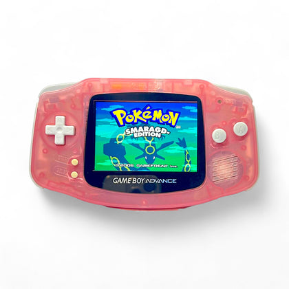 Konsole GBA rosa-transp. IPS V3 Touch LCD Display Mod
