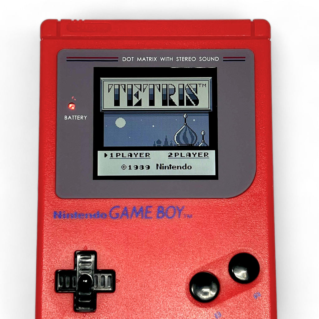 Konsole Classic DMG-01 rot Red Zora IPS V5 LCD Display Mod