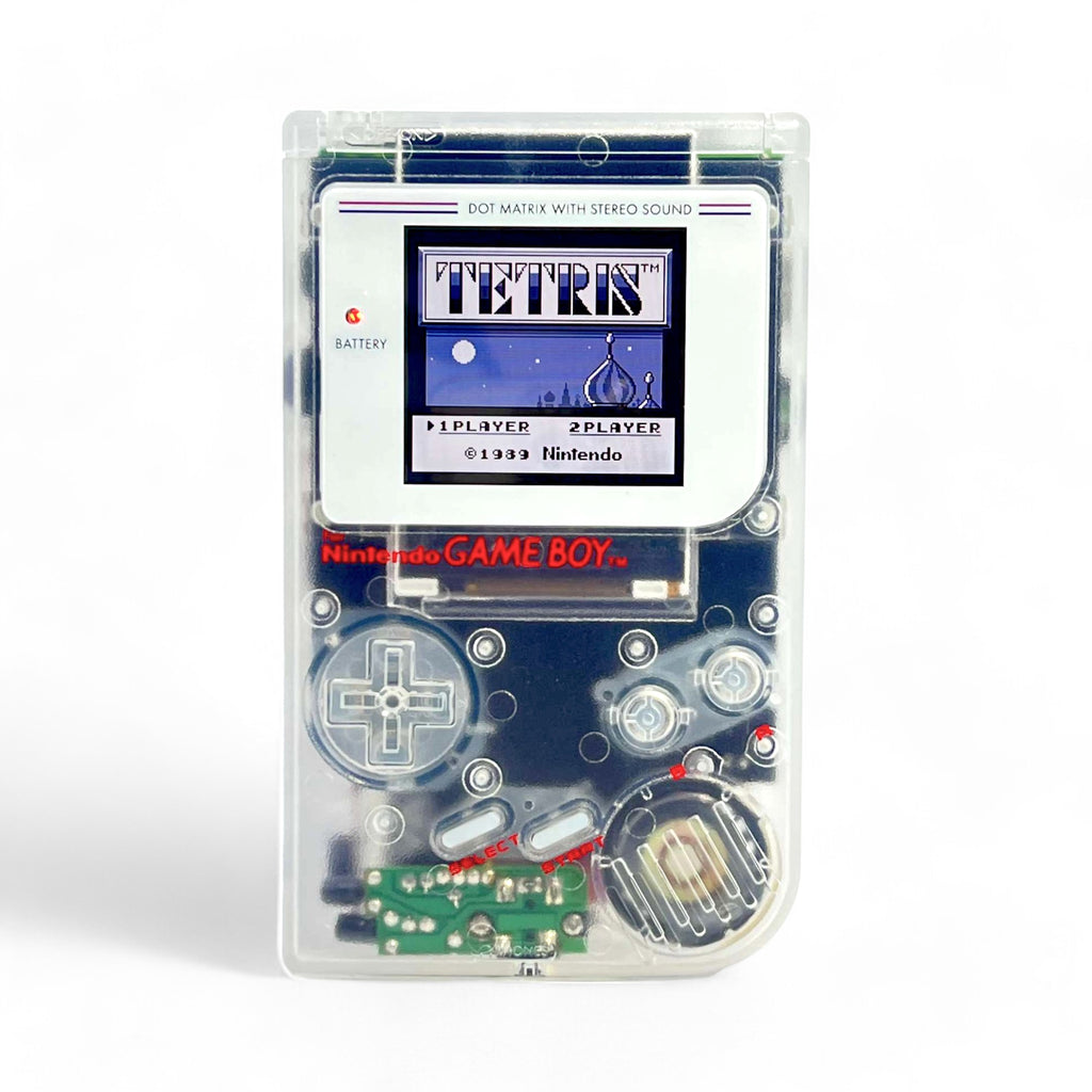 Konsole Classic DMG-01 transp. Hip Boy IPS V5 LCD Display Mod