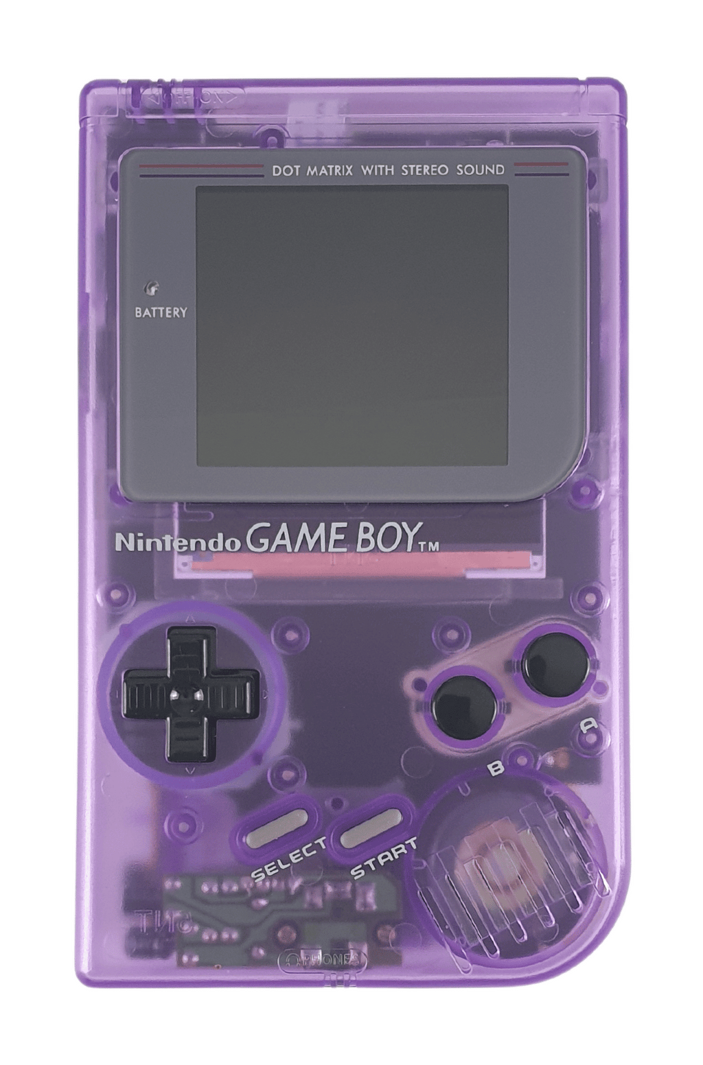 Konsole Classic DMG-01 Clear Purple IPS Q5 LCD Display Mod