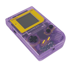 Konsole Classic DMG-01 Clear Purple-Yellow IPS Q5 LCD Display Mod