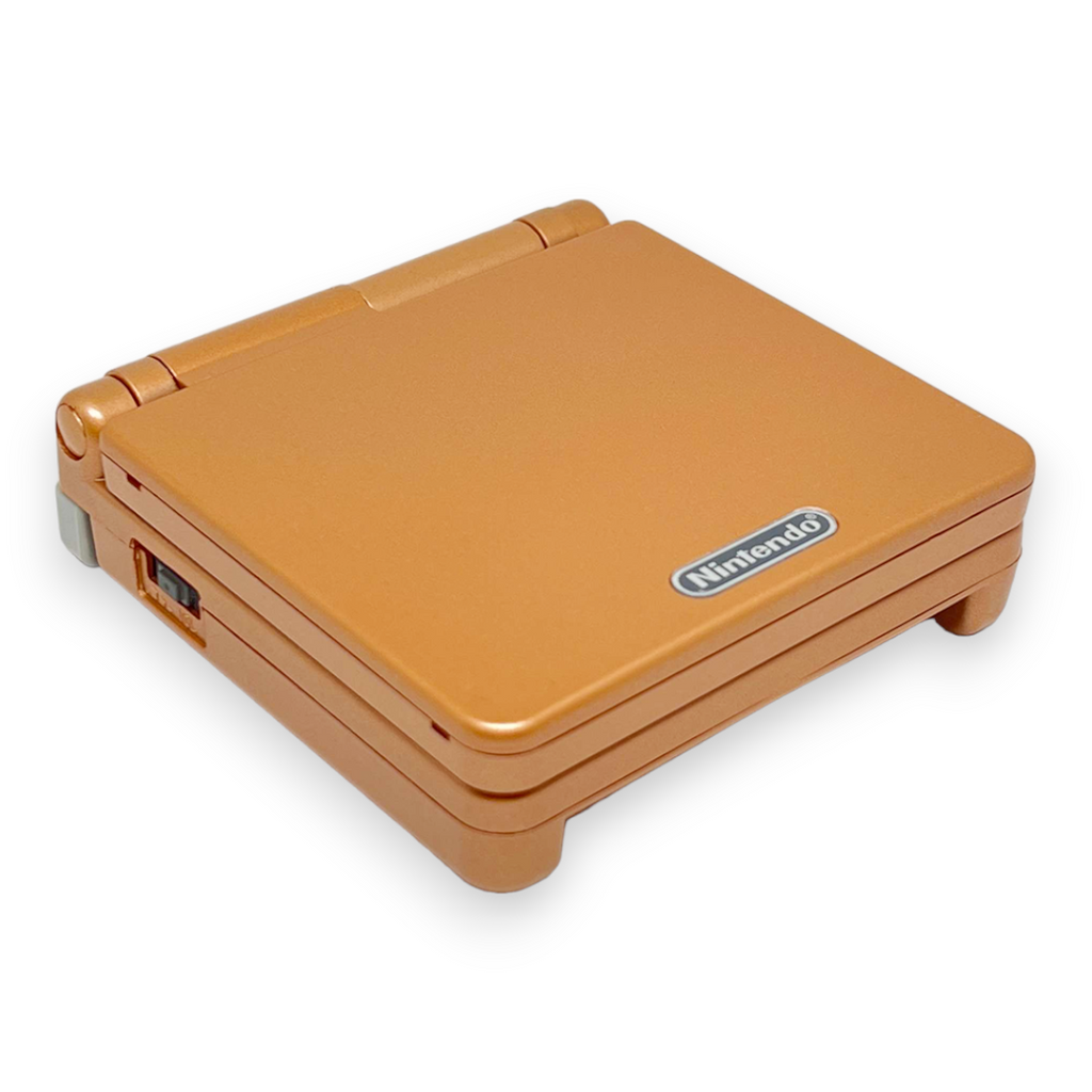 Konsole GBA SP bronze IPS V3 Mod + Colorchange + Pixel Effekt + OSD + Netzteil