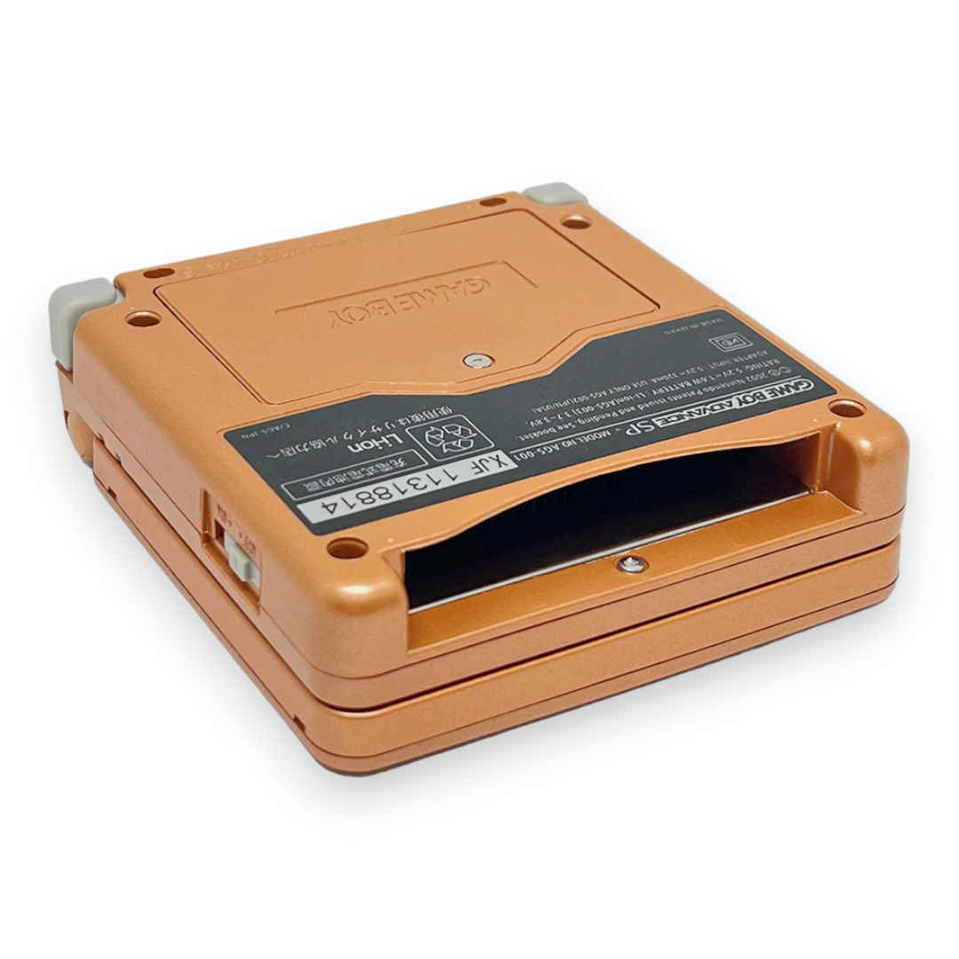 Konsole GBA SP bronze IPS V3 Mod + Colorchange + Pixel Effekt + OSD + Netzteil