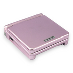 Konsole GBA SP rosa - pink IPS LCD Display MOD + Netzteil