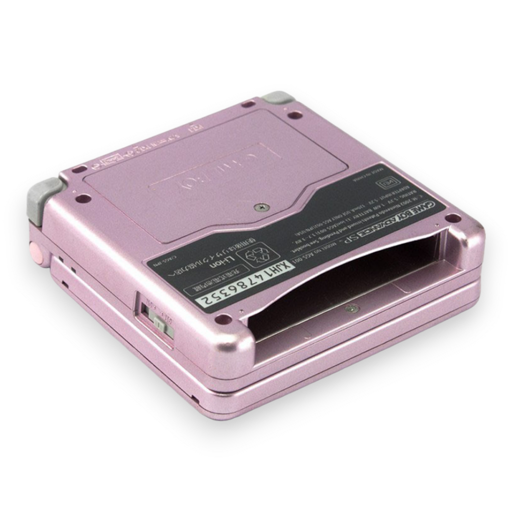 Konsole GBA SP rosa - pink IPS V2 LCD Display + Netzteil