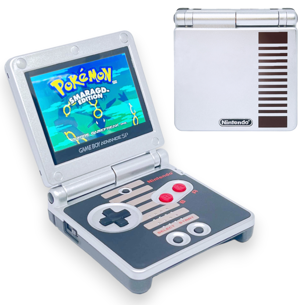 Konsole GBA SP NES Edition IPS V2 + Netzteil — NES Edition IPS V2
