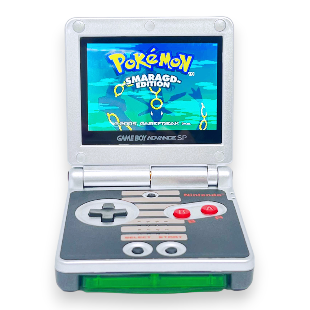 Konsole GBA SP NES Edition IPS V3 Mod + Colorchange + Pixel Effekt + OSD + Netzteil — NES Edition IPS V3 Mod