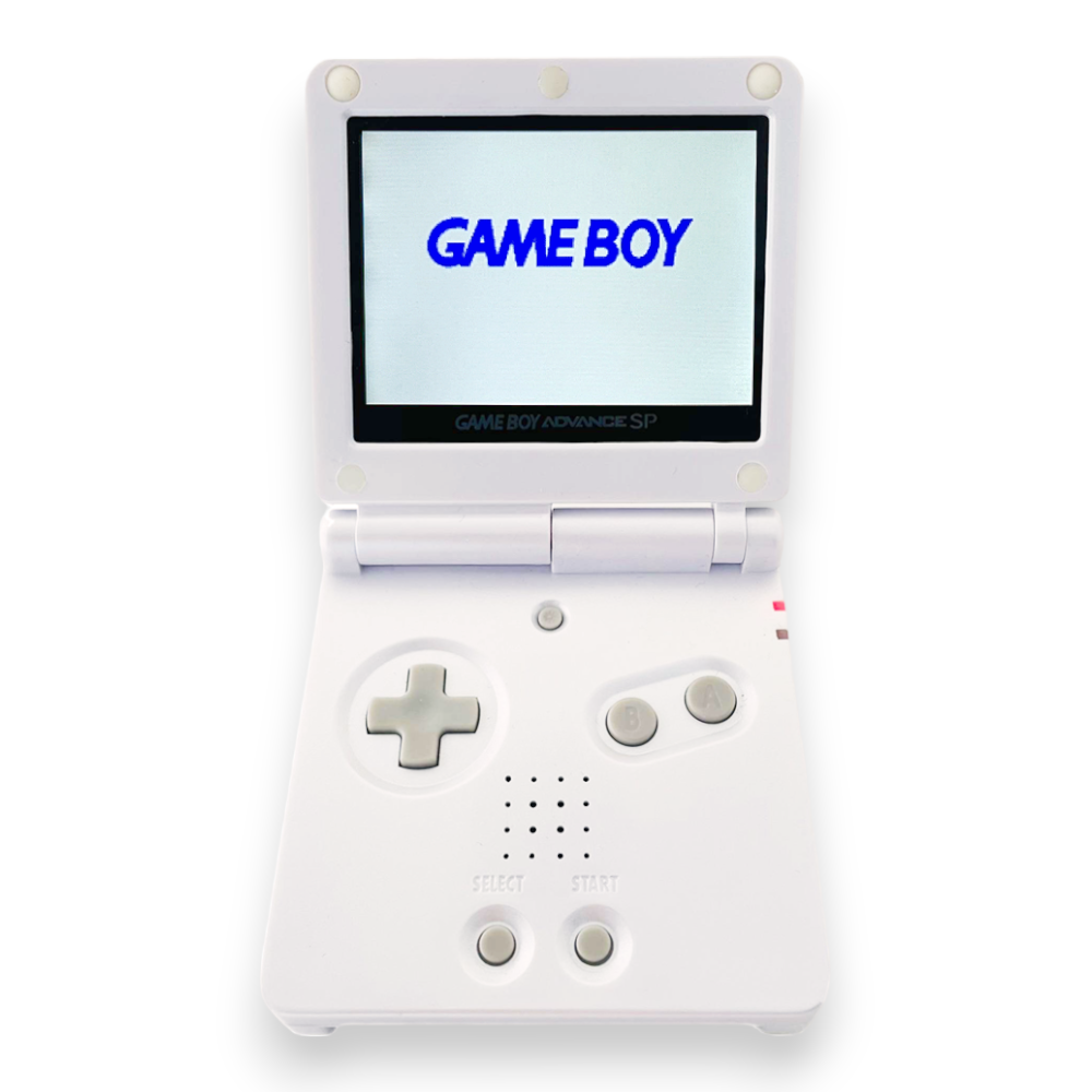 Konsole GBA SP weiß IPS MOD + Netzteil