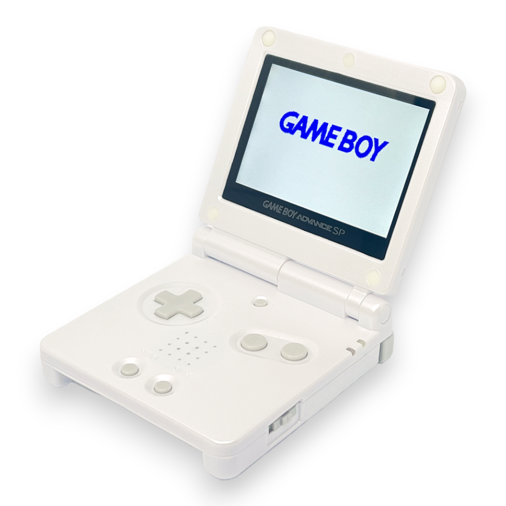 Konsole GBA SP weiß IPS MOD + Netzteil