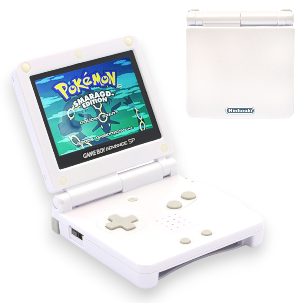 Konsole GBA SP weiß IPS MOD + Netzteil