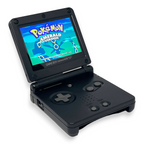 Konsole GBA SP schwarz IPS V3 Mod + Netzteil