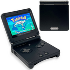 Konsole GBA SP schwarz IPS V3 Mod + Netzteil